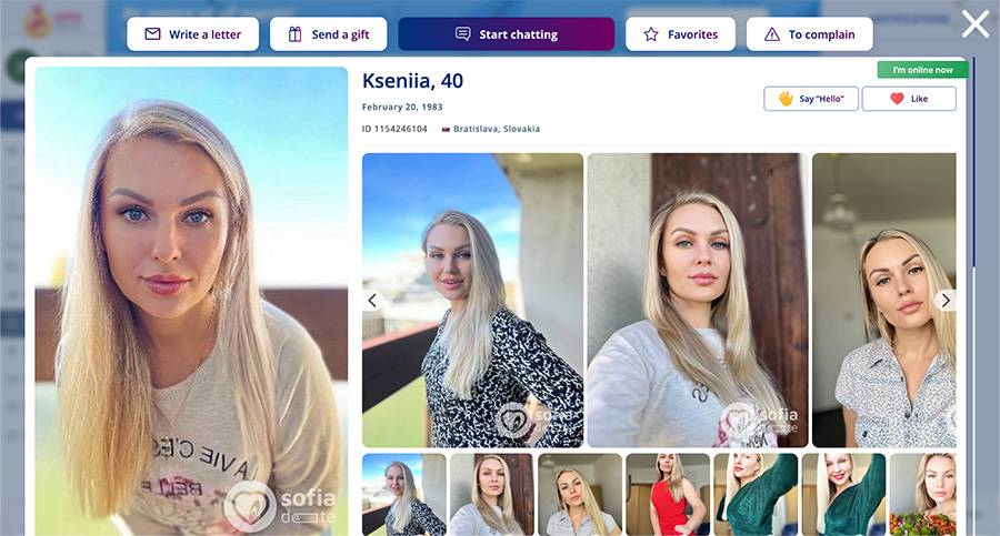 kseniia dating profile